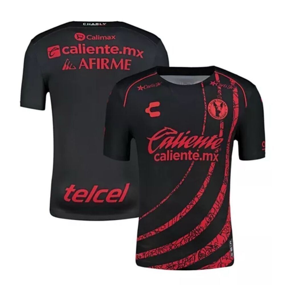 Charly NWT Black/Red Club Tijuana 2024/25 Home Authentic Jersey Medium